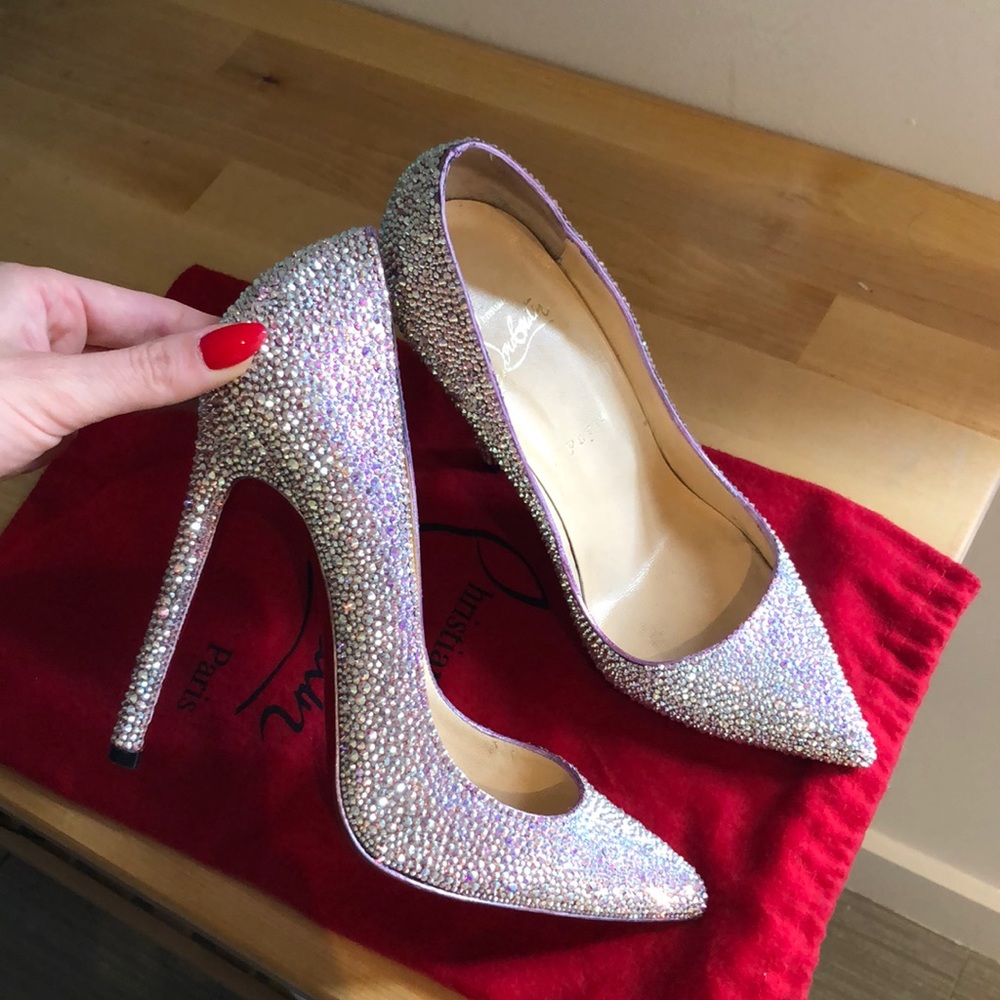Christian Louboutin crystal heels